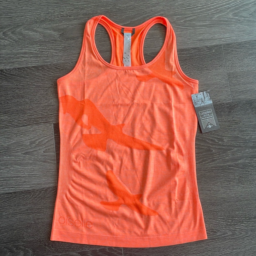 Oiselle Orange Flyte Tank Top